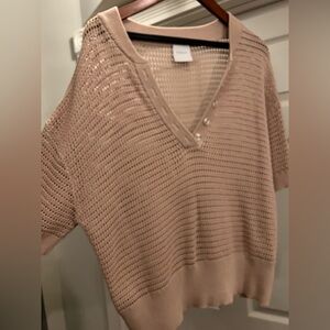 Varley Callie Knit Top in Moonlight